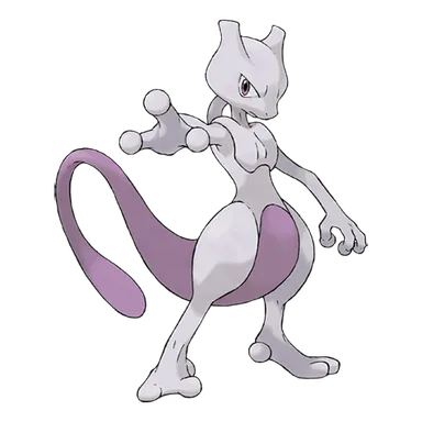 official artwork of mewtwo